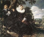 Frans Hals Married Couple in a Garden WGA Sweden oil painting artist